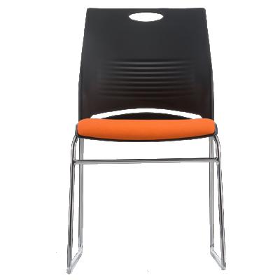 China Contemporary SL-1663B All Steel White Plastic Clad Solid Stackable Wholesale Plastic Chair On Sale for sale