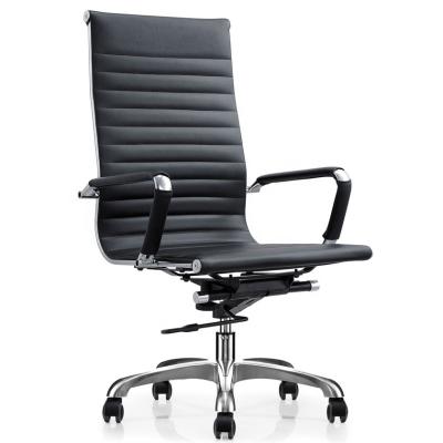 China 2020 Foshan New Design Adjustable PU Leather Office Boss Chair (Height) With Armrest for sale