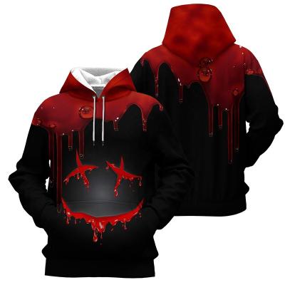 China 2022 Waterproof Newly Design Custom 3D Graphics Print Cool Loose Size Hoodies Wholesale Holiday Smiley Halloween Style For Men HD-3DP07 for sale