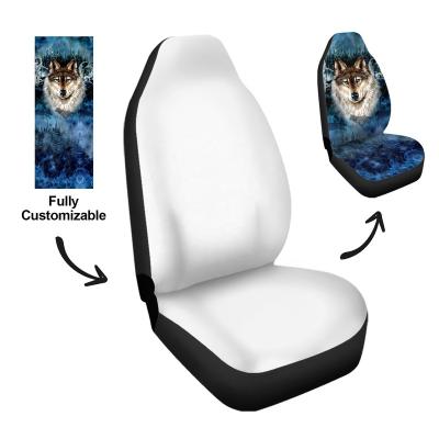 China High Elasticity Universal Custom Design Polyester Suede Four Seasons Car Seat Covers Set Fashion Car Interior Decor Auto Seat Mat Universal Fit Most Car for sale