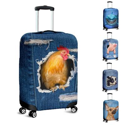 China Luggage Perfectly Personalized Blank Custom Luggage Bag Spandex Cover Polyester Suitcase Cover Sublimation Printing Luggage Protective Covers for sale