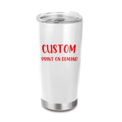 China 20oz Tumbler Cup Viable Sublimation Coffee Mug Water Flask Vacuum Stainless Steel Straight Tumbler With Lid for sale