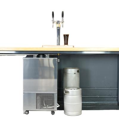 China Draft beer tower with under counter chiller to dispense cold beer Shanghai machinery 445*445*800mm(W*D*H) for sale