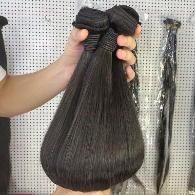 China Can be complexion & ironed & & 12a grade virgin bone bleached straight double drawn hair , cuticle aligned raw brazilian hair human hair bundle for sale