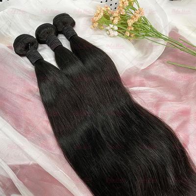 China Straight Natural Raw Virgin Brazilian Hair Silky Straight Wave, Cuticle Aligned Hair Unprocessed, Remy Hair Extensions Bone Straight for sale