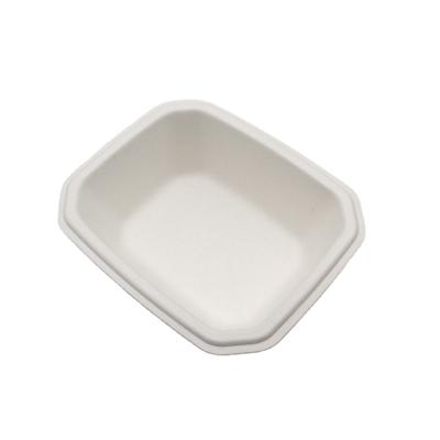 China Disposable Biodegradable Bagasse Pulp Food Container Bagasse Compostable Tableware for sale