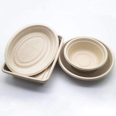 China Disposable Bagasse Soup Bowl Tableware Eco - Friendly Sugar Cane Bagasse Bowls for sale