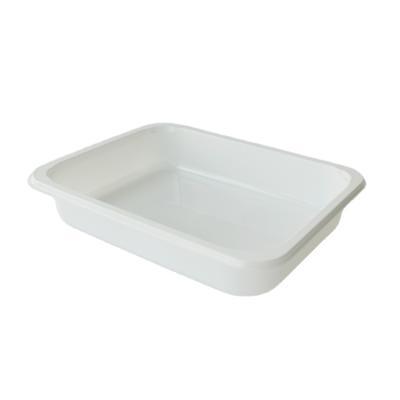 China Grocery Store Frozen Inflight Black Food CPET Plastic Black Rectangular Tray for sale