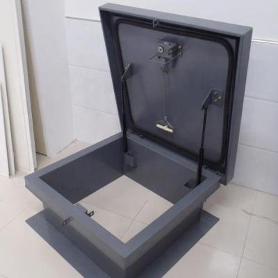 China Modern Custom Retractable Flat Roof Hatch With Concealed Latch Bar for sale