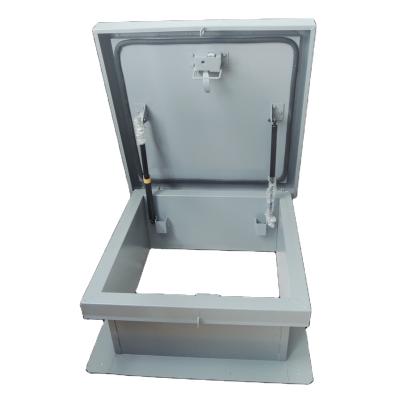 China Hot Selling Galvanized Steel Interion Decoration Access Hatch Ceiling Roof Hatch With Open Arm Lock for sale