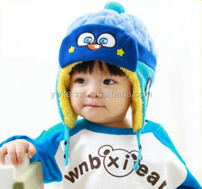 China COMMON children hats with ear flaps winter hats boy pilot bomber hat Russian girl warm hats for sale