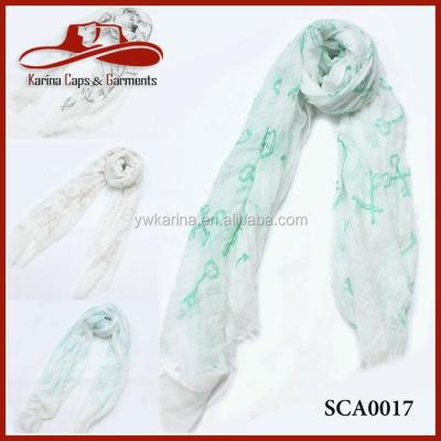 China Can Be Made Infinity Scarf White Color Heart Key To Long Printing Cozy Lady Scraves for sale