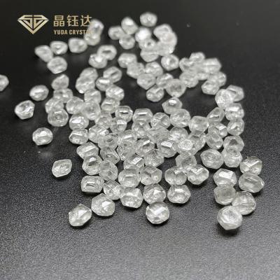 China 100% Real and Hardness 10 Mohs 1 carat HPHT Lab Made Uncut Rough White Lab Diamond for sale