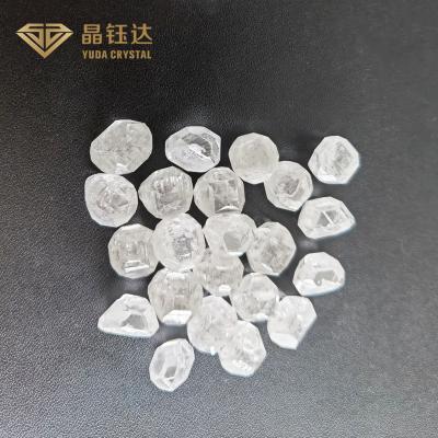 China 3.0-4.0 Carat Lab Grown Rough Diamonds Synthetic Big Size White HPHT Diamond for sale