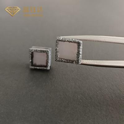 China 6.0Ct herauf Labor hergestellte Diamanten quadrieren raue Diamanten EFG-Farbe-CVD zu verkaufen