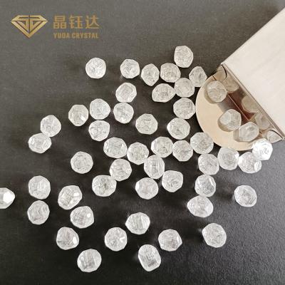 China 4CT 5CT Synthetic HPHT Diamond Rough White Cultivated Loose Diamonds for sale