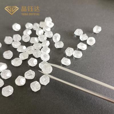 China 1 karaat Laboratorium Gekweekte HPHT Ongesneden Ruw Diamond For Jewelry Making Te koop