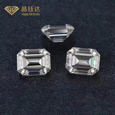 China 1ct-3ct HPHT Emerald Cut Loose Lab Grown Diamonds With IGI Certificate for sale