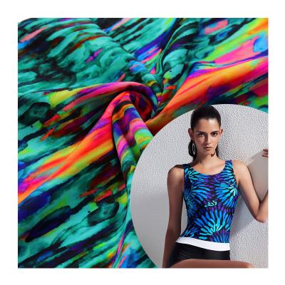 China Breathable QUICK DRY nylon spandex animal printed beach wear fabric swimwear knitting fabric for sale