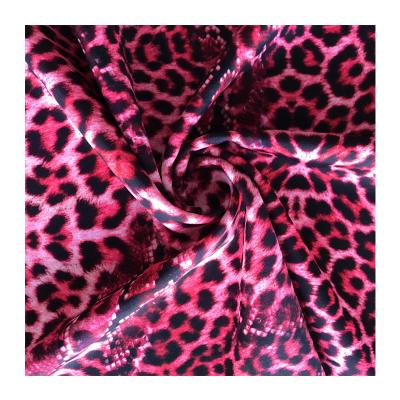 China Stretchable Leopard 4 Way Digital Print Spandex Knit Fabric Swimwear Fabric for sale