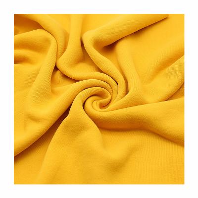 China Durable Comfortable Hand Feeling Cotton Polyester Thick Winter Thermal Knit Fleece Fabrics For Underwear for sale