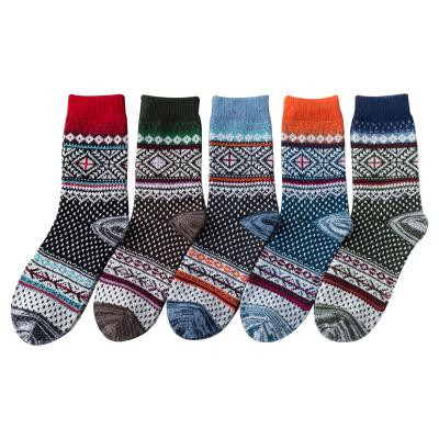 China Raindrop Sporty Pattern Women Thick Sports Warm Thermal Socks For Winter for sale