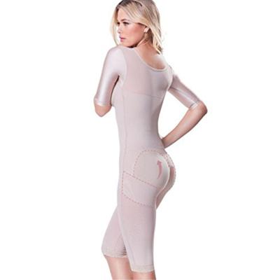 China High Quality Breathable Women Long Bodysuits Plus Size Girdle Body Shaper With Bra for sale