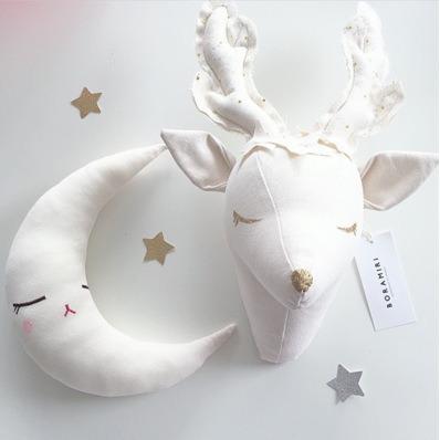 China European and American Statistical Style Sweet Reindeer Doll Wall Lamb Doll Decoration Wall Room Children's Christmas for sale