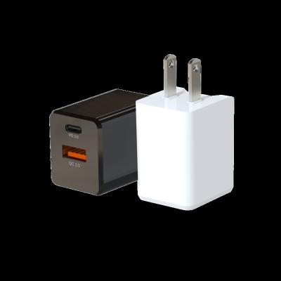 China 2021 Best Selling Laptop CE ETL 20W 20 Watt 12V 1.67A Dual Port AC Cell Phone PD 3.0 Fast Travel Wall Charger For iPhone12 11 x 8 for sale