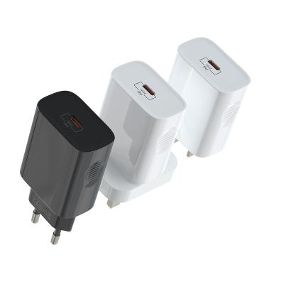 China Mobile Phone PD Charger 20W 18W UK 3 Pin USB C MFI CE Certified Fast Charger For Apple iPhone 12 Charger for sale