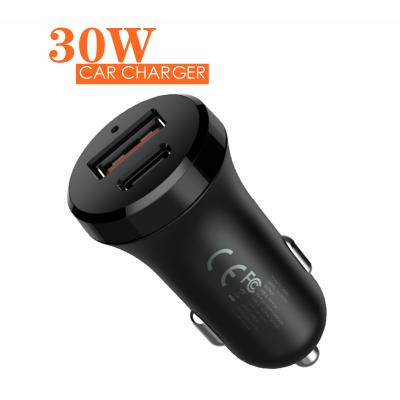 China Super Portable Type-C Dual USB Car Mini Charging Mini USB 12v PD Fast Chargers for sale