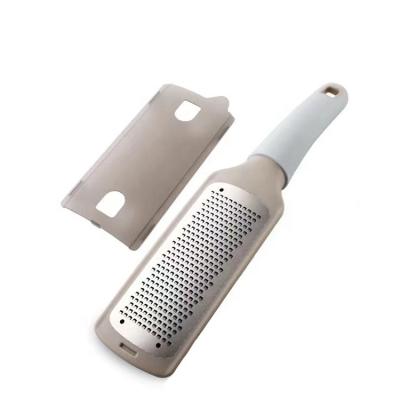 China Kitchen Tools Cheese Goes Handle Easily Stored Pink Plastic Lemon And Fine Graters Cheese Zester Grater for sale