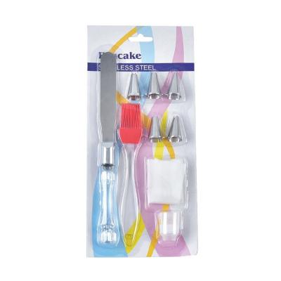 China Cake Handle Cream Stocked Baking Crystal Knife and Tip Cream Decorating Hand Decorating Tool Kit for sale