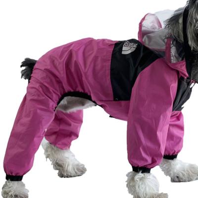 China Small and Medium High Quality Viable Hood Sunscreen Puppy Raincoat Light Dog Raincoat Jacket for sale