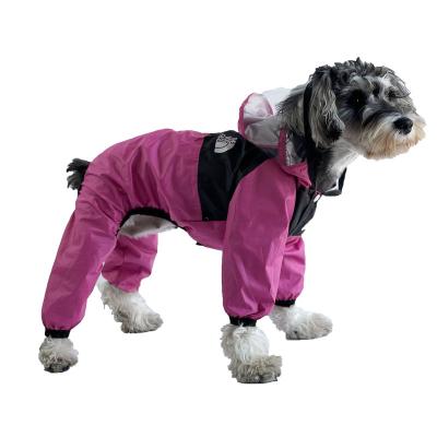 China Small Medium Large Dog Raincoat Dog Jacket Windproof Lightweight Sustainable Safety Raincoat for sale