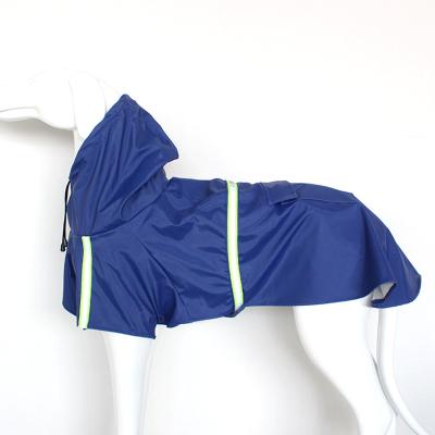 China Viable Dog Raincoats Reflective Dog Brand Hoodie Large Rain Poncho Jacket For Dogs for sale