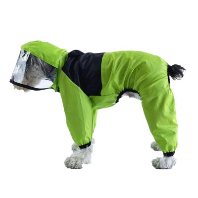 China Poncho Hoodies Lightweight Viable Quadruped Pet Jacket Large Rain Dog Raincoat for sale