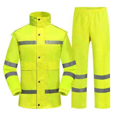 China Wholesale OEM Custom Polyester PVC Safety Clothing Raincoat Bachelorette Reflective Adult Coating Set for sale