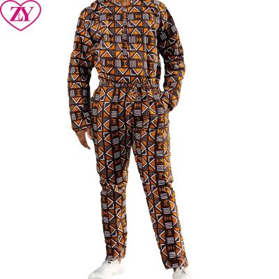 China Custom Made High Quality Cheap African Clothing Wax Print Cotton Pants Kente Print Mud Cloth Trousers For Men for sale