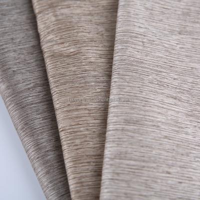 China Blackout Hotel Used Beautiful Blackout Fabric Linen Look Curtains For Living Room for sale