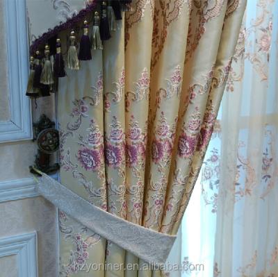 China Exquisite classic blackout embroidery curtain, luxury curtain for new home decoration, European style curtain for sale