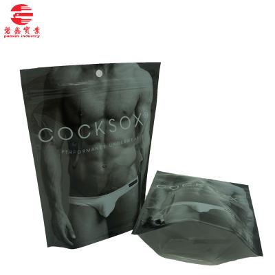 China Customized Plastic Moisture Proof Rack Up Mens Underwear Packaging Bags With Zip Lock for sale