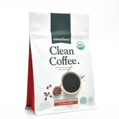 China Barrier Flat Bottom 125g 500g Coffee Bags Matt Material Packaging Bags With Valve for sale