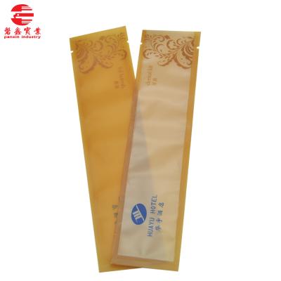 China Disposable Barrier Long Size Hotel Toothbrush Comb Plastic Packaging Bag for sale