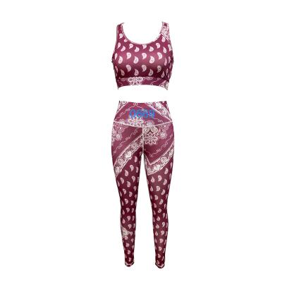 China Breathable Yoga Sets Sets 2021 High Quality Wholesale Active Workout Wear Yoga Suit Women Sporty Gym Custom 2 Pieces Sets Yoga Clothing for sale