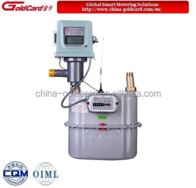 China IC Card Prepaid Industrial Diaphragm Gas Meter JGML6F-100F for sale