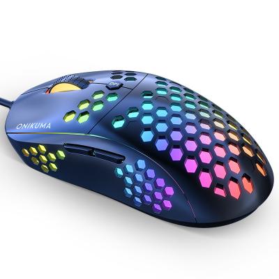 China 2020 ONIKUMA new CW903 RGB high DPI 3D macro light gaming launch mouse for sale