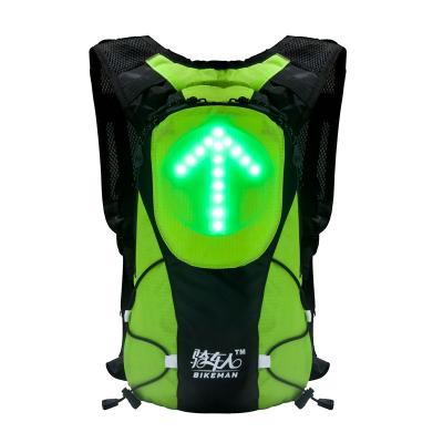 China Custom Outdoor Waterproof Sports Anti Theft Backpack Travel Cycling Camping High Visibility Led Bicycle Backpack Bags Mochila deportiva for sale