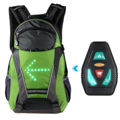 China 18L LED Radio Display Safety Night Riding Outdoor BackpackHigh Visibility Outdoor Cycling Cycling Remote Control Led Package for sale