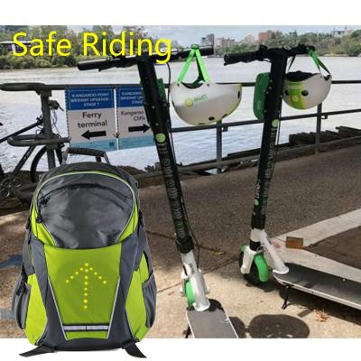 China Top Hot Sale Vis Mountain Bike Bags Reflective Cycling Backpack With Cover Cycling And Running Reflective Backpack 18L for sale